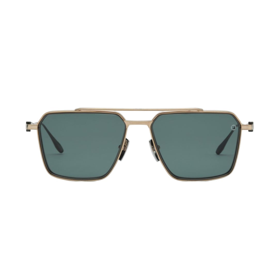 Akoni Geometric Square Frame Sunglasses With Double Bridge Design