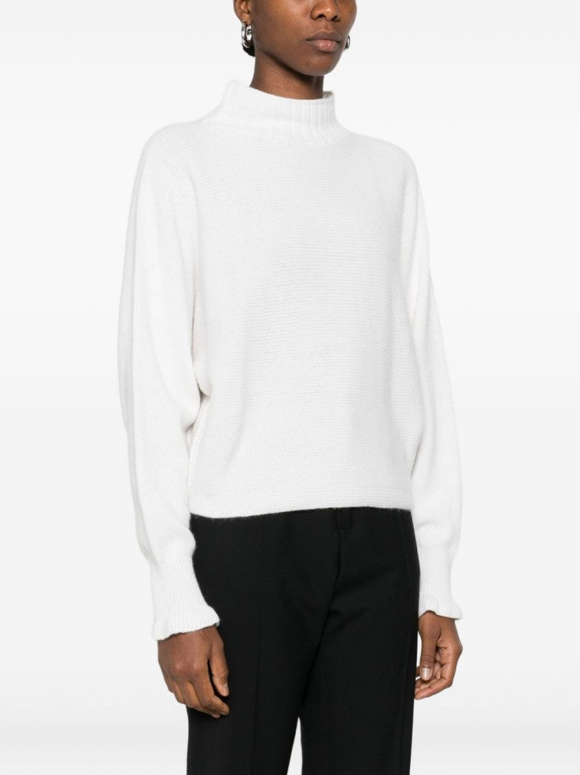 Twin-Set Cashmere Blend Sweater With Ruffled Cuffs