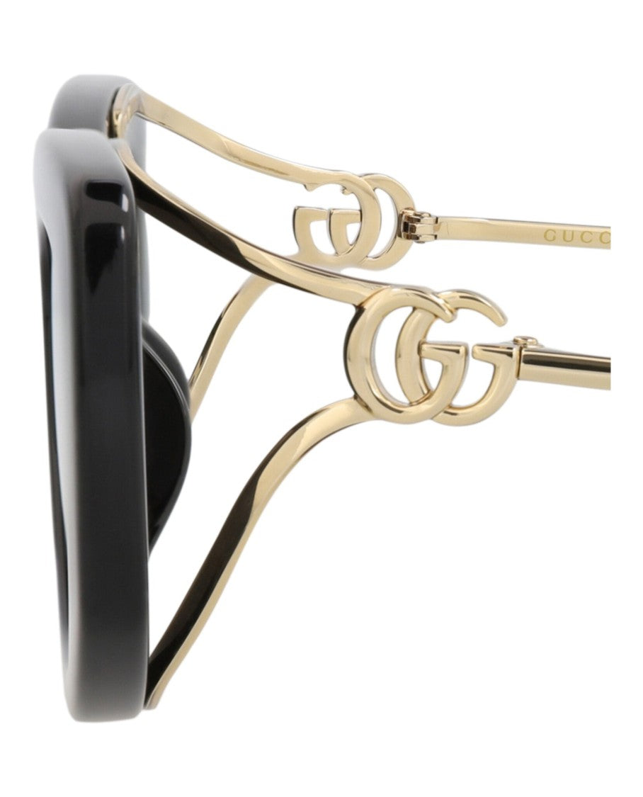 Gucci Square-Frame Injection Sunglasses