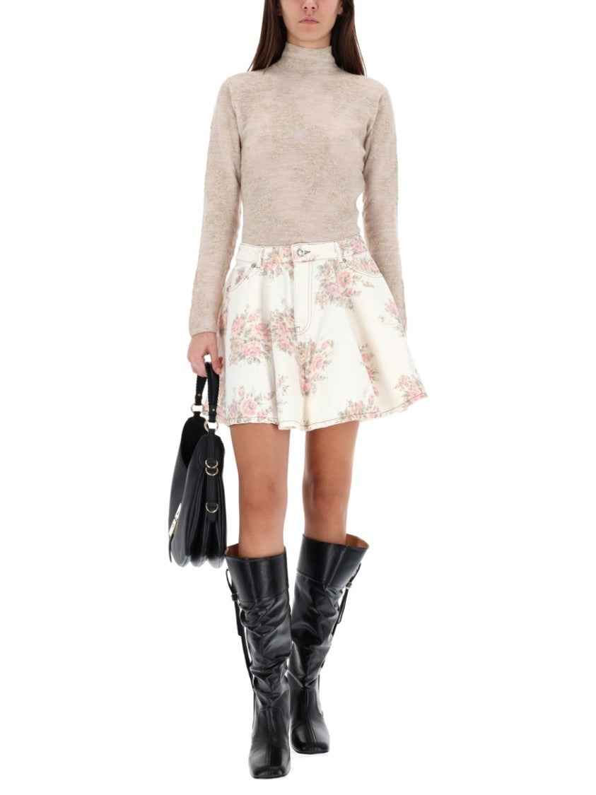 Ganni Textured Alpaca Blend Sweater