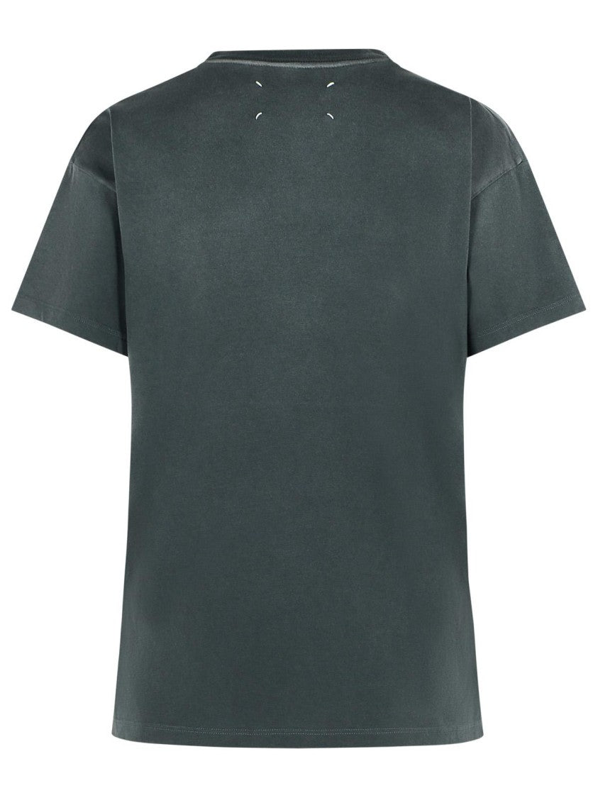 Maison Margiela Cotton Jersey T-Shirt With Reverse Embroidery