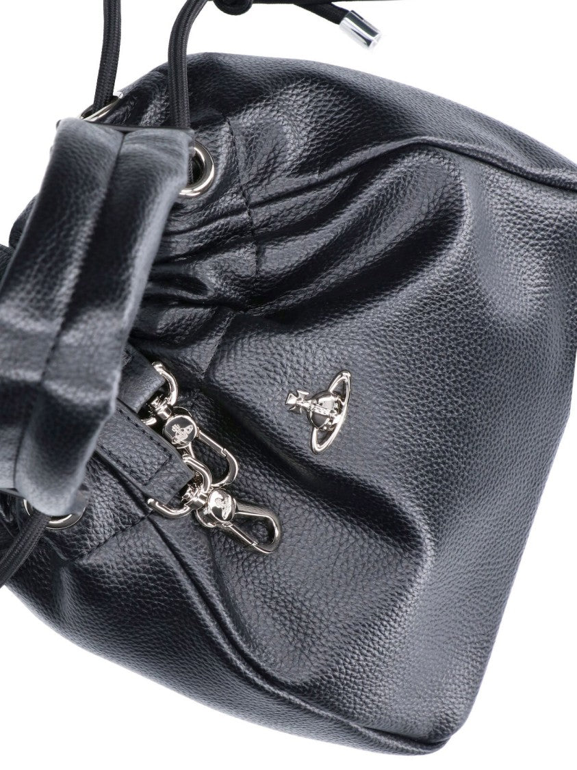Vivienne Westwood "Hilary" Mini Bucket Bag – Black
