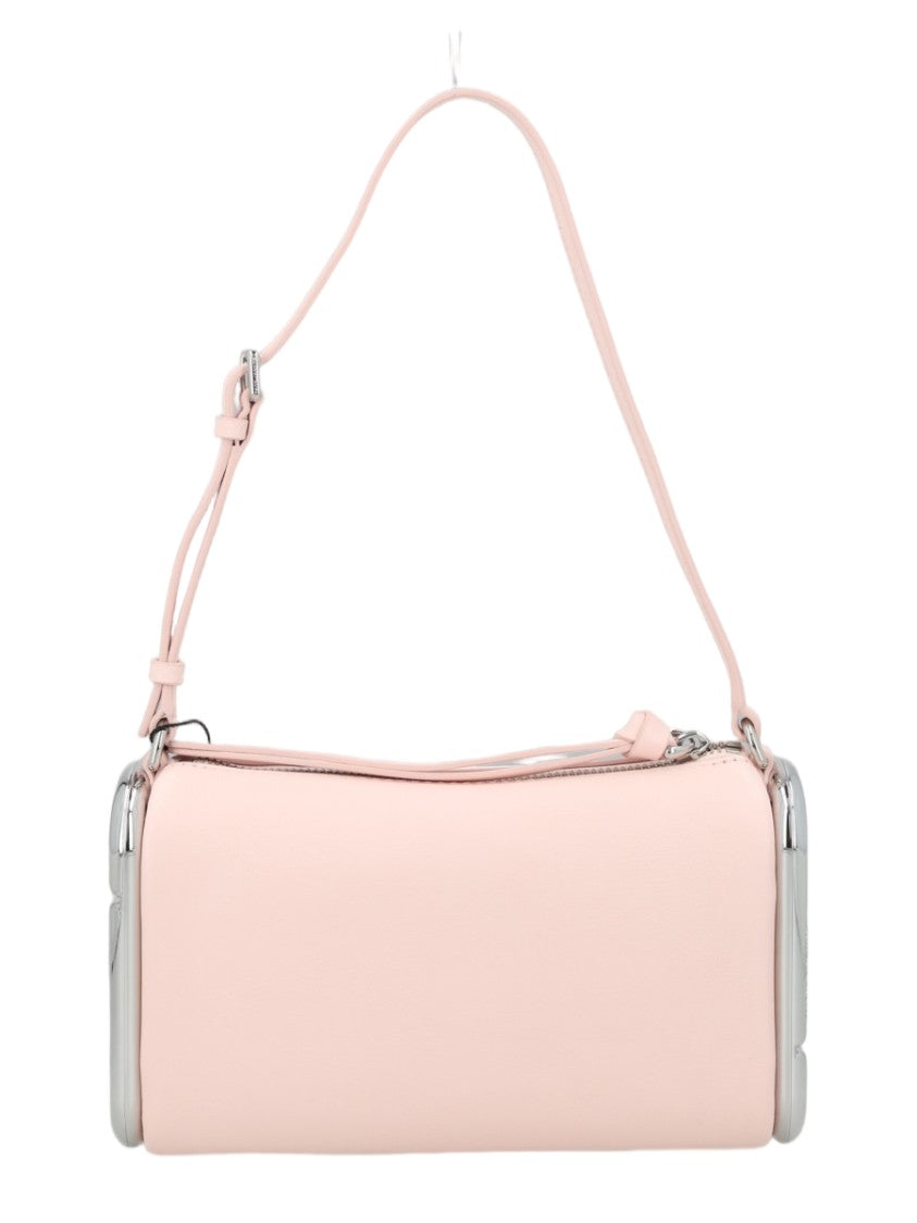 Marc Jacobs Cylindrical Pink Leather Shoulder Bag With Adjustable Strap