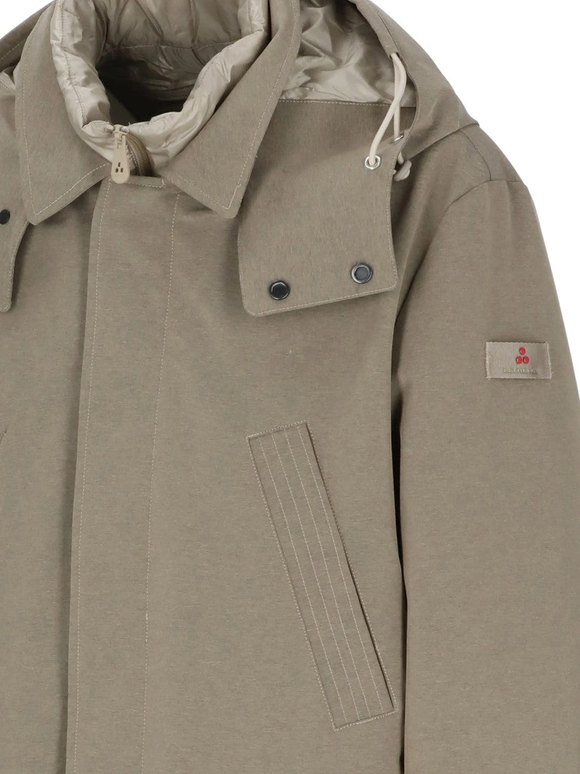 Peuterey Hooded Multi-Pocket Adjustable Drawstring Coat