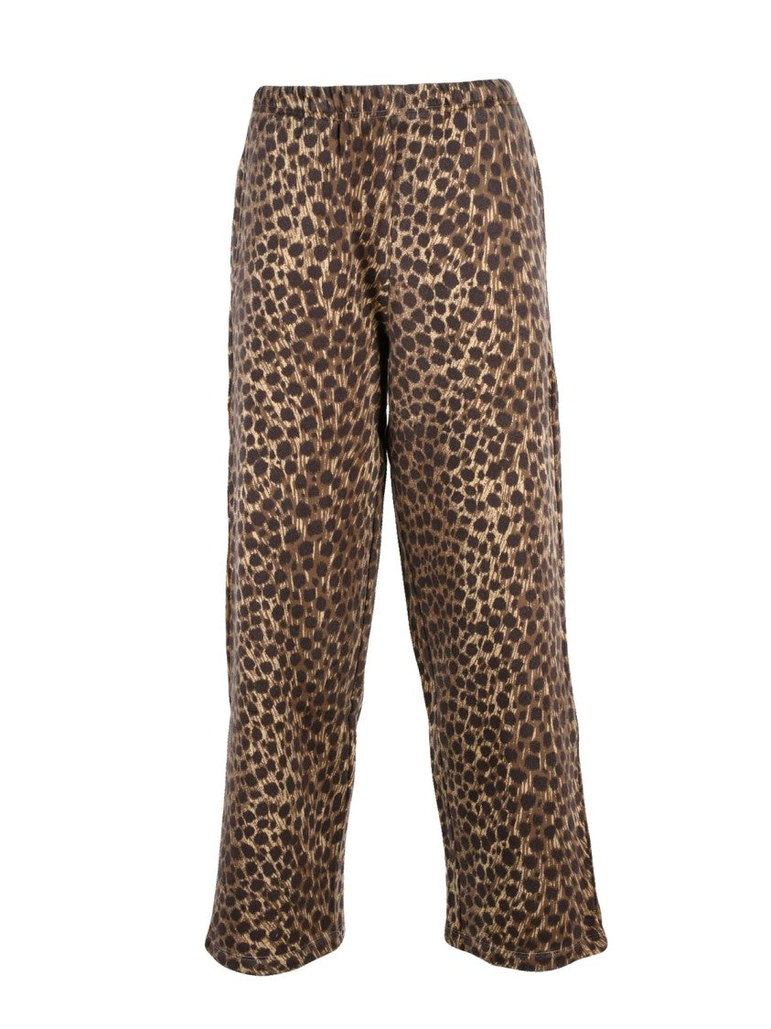 Hod Cropped Abstract Spotted Tracksuit Pants With Relaxed Fit