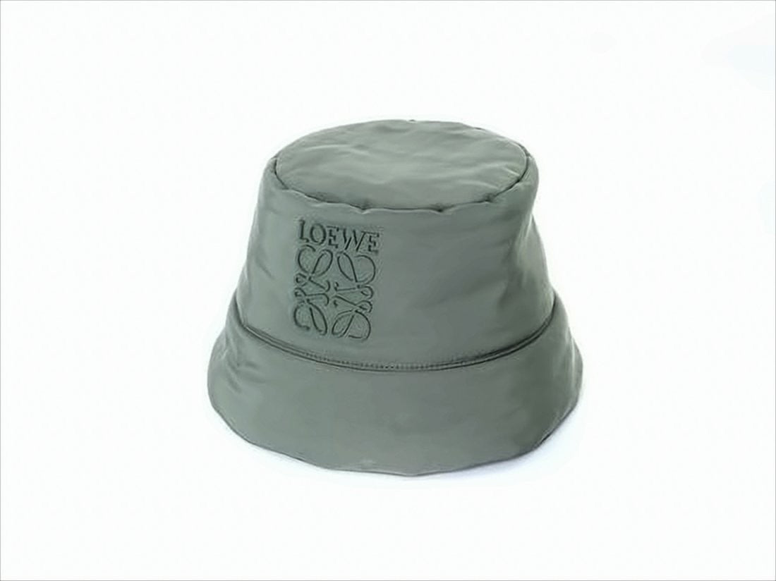 Loewe Nylon Bucket Hat With Tonal Embroidered Logo