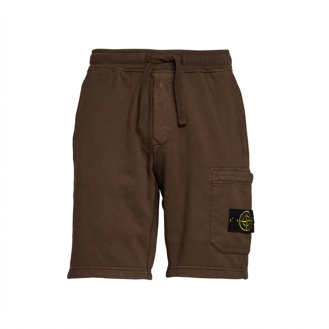 Stone Island Organic Cotton Fleece Bermuda Shorts