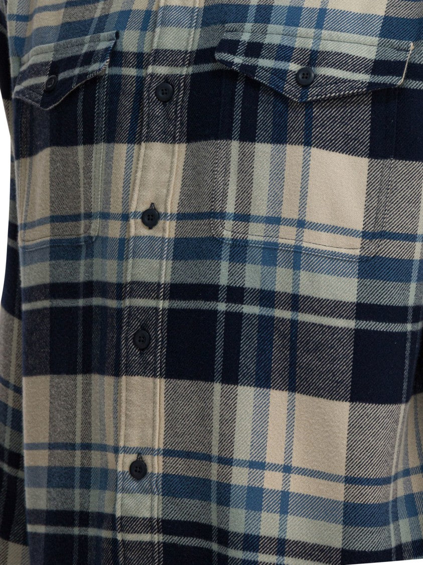 Patagonia Classic Plaid Flannel Shirt With Button-Up Front And Chest Pockets
