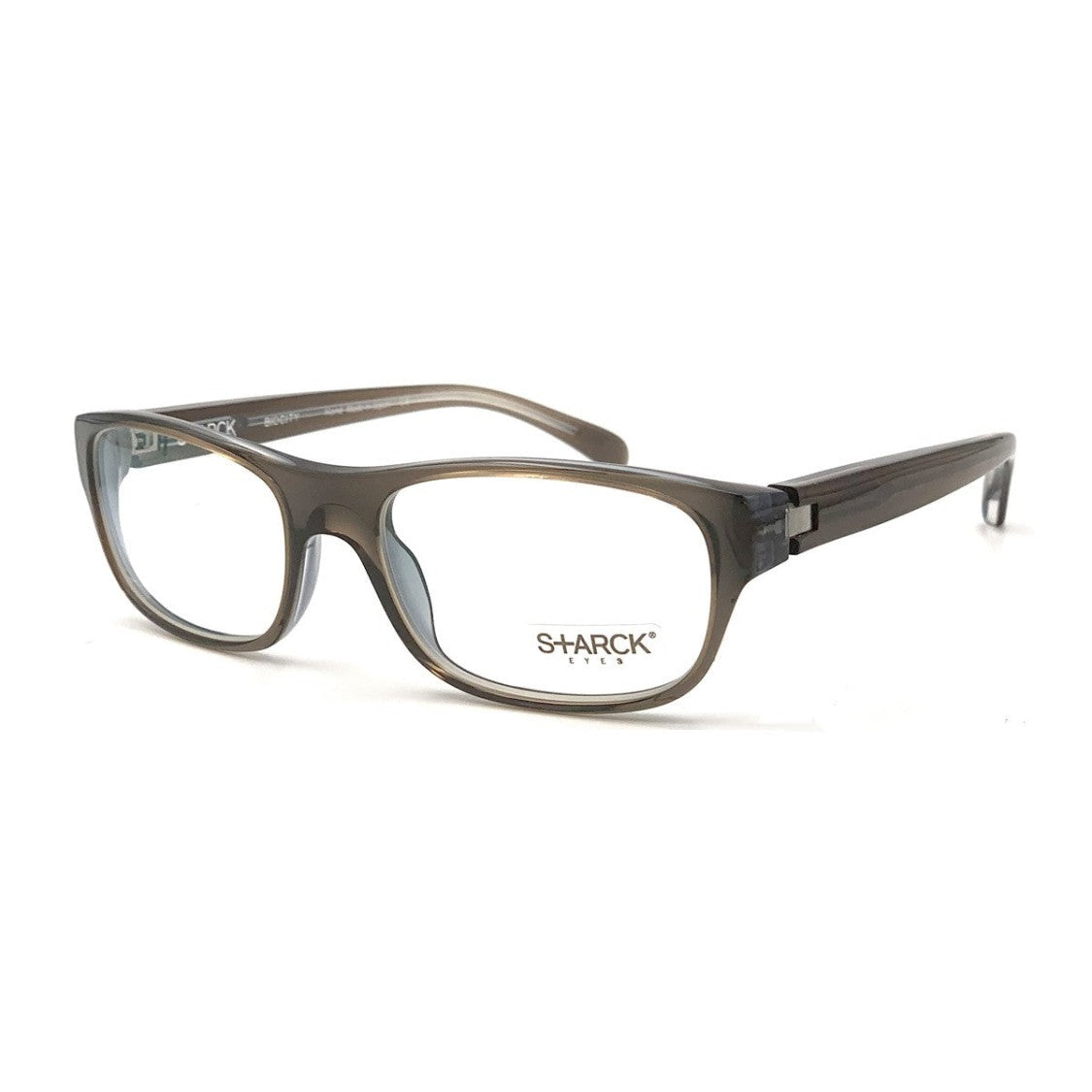 Starck Grey Pl1001 Celluloid Rectangular Eyeglasses