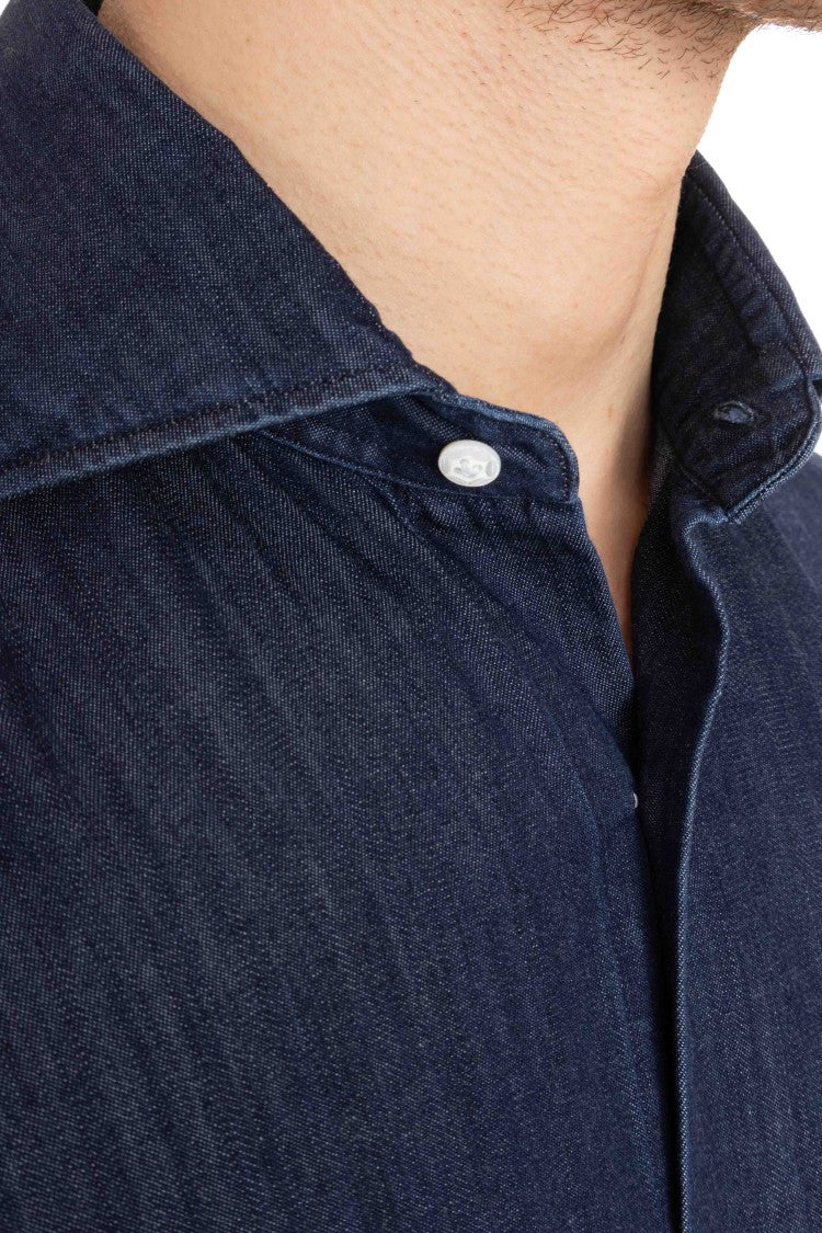 Barba Denim Tailored Shirt