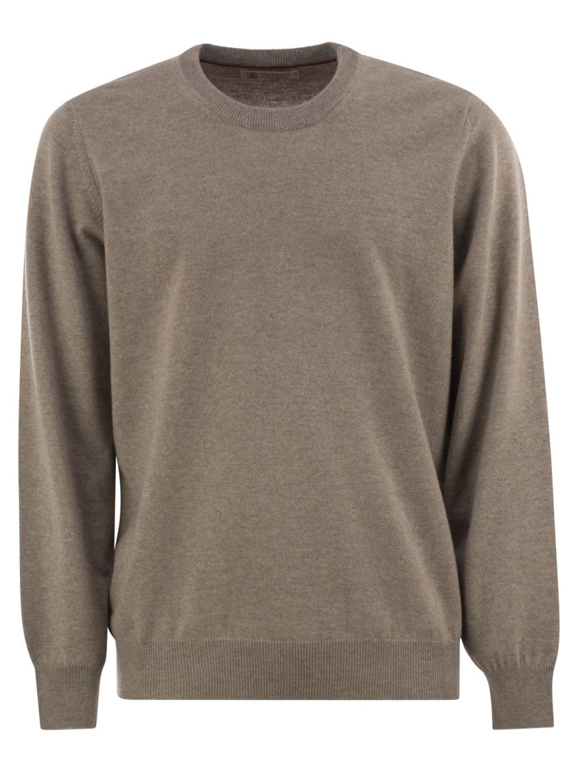 Brunello Cucinelli Pure Cashmere Crew-Neck Sweater