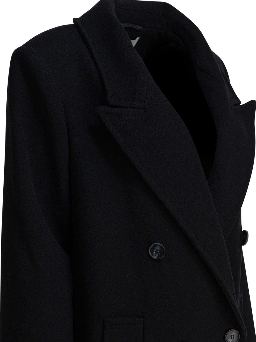 Ivy & Oak Double-Breasted Long Coat With Tailored Fit