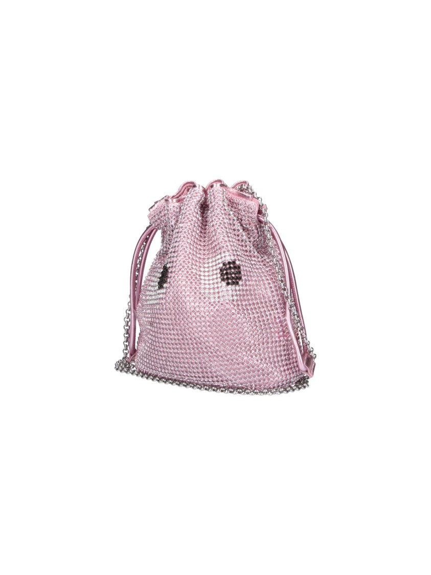 Anya Hindmarch Pink Eyes Leather Clutch