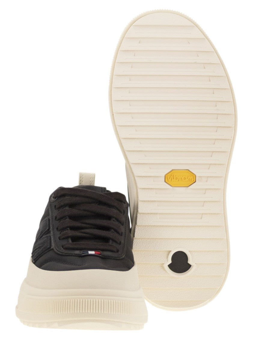 Moncler Nubuck And Suede Black Altive Trainers