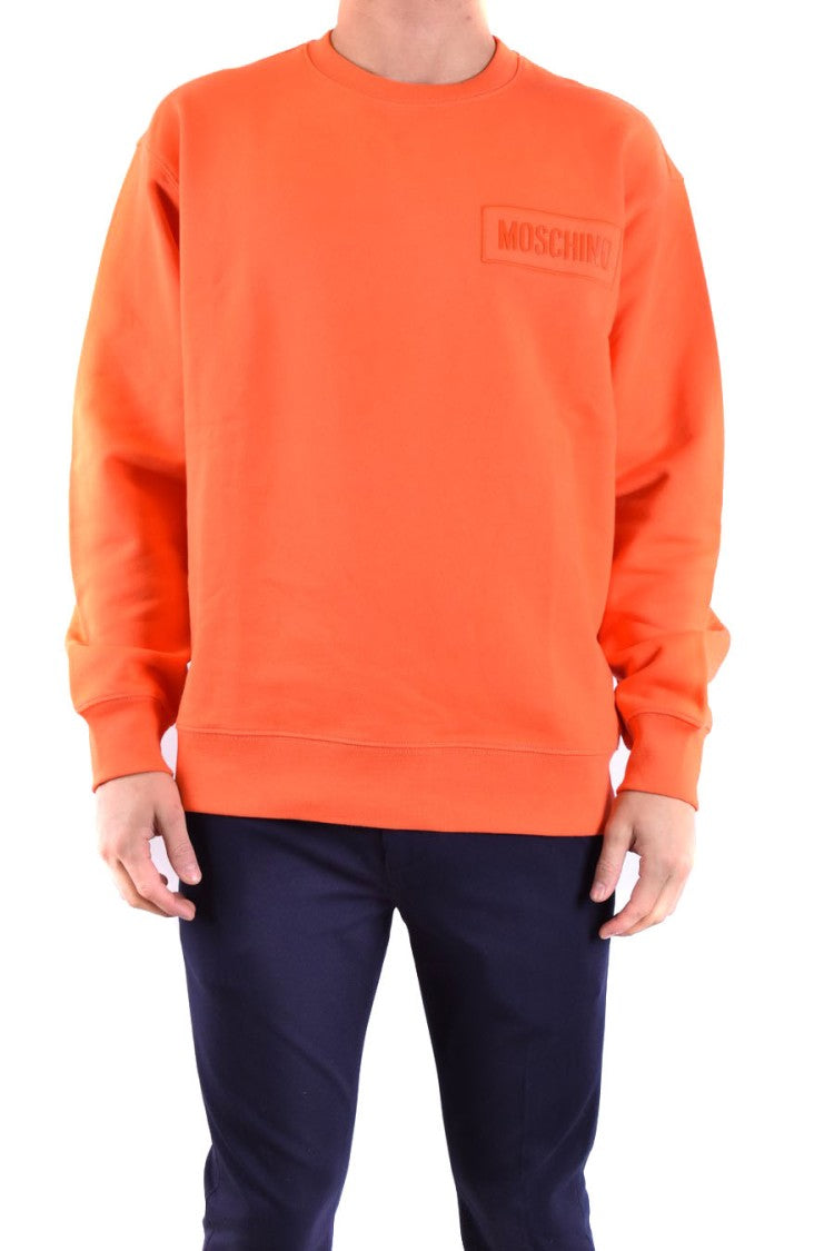 Moschino Orange Crew Neck Sweatshirt