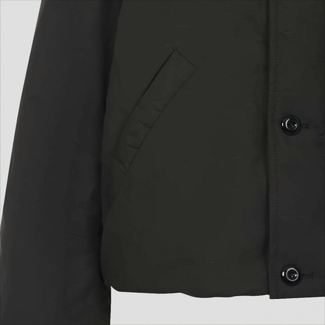 Lemaire Boxy Black Puffer Jacket With Rounded Collar
