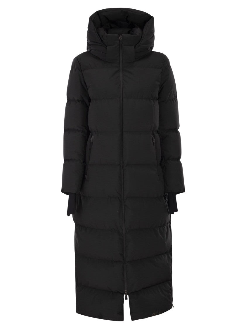 Herno Long Down Jacket In Gore-Tex Technical Fabric