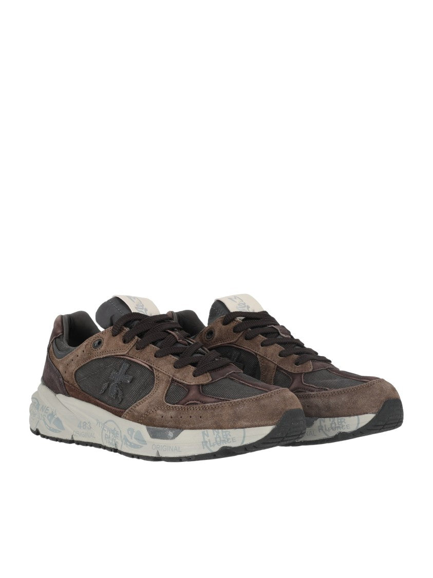 Premiata Brown Mase25 Low-Top Sneakers