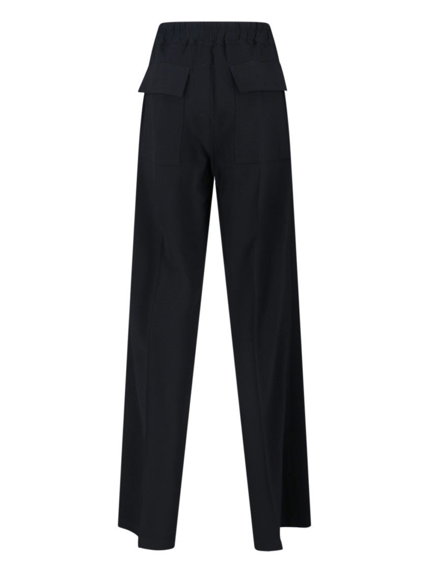 Rick Owens Tracksuit Bottoms In Black Viscose Blend