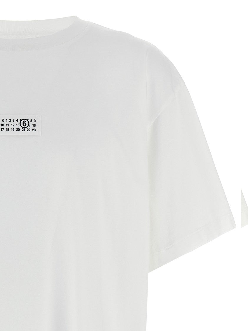 Mm6 By Maison Margiela 'Numeric Signature Mm6' Patch T-Shirt