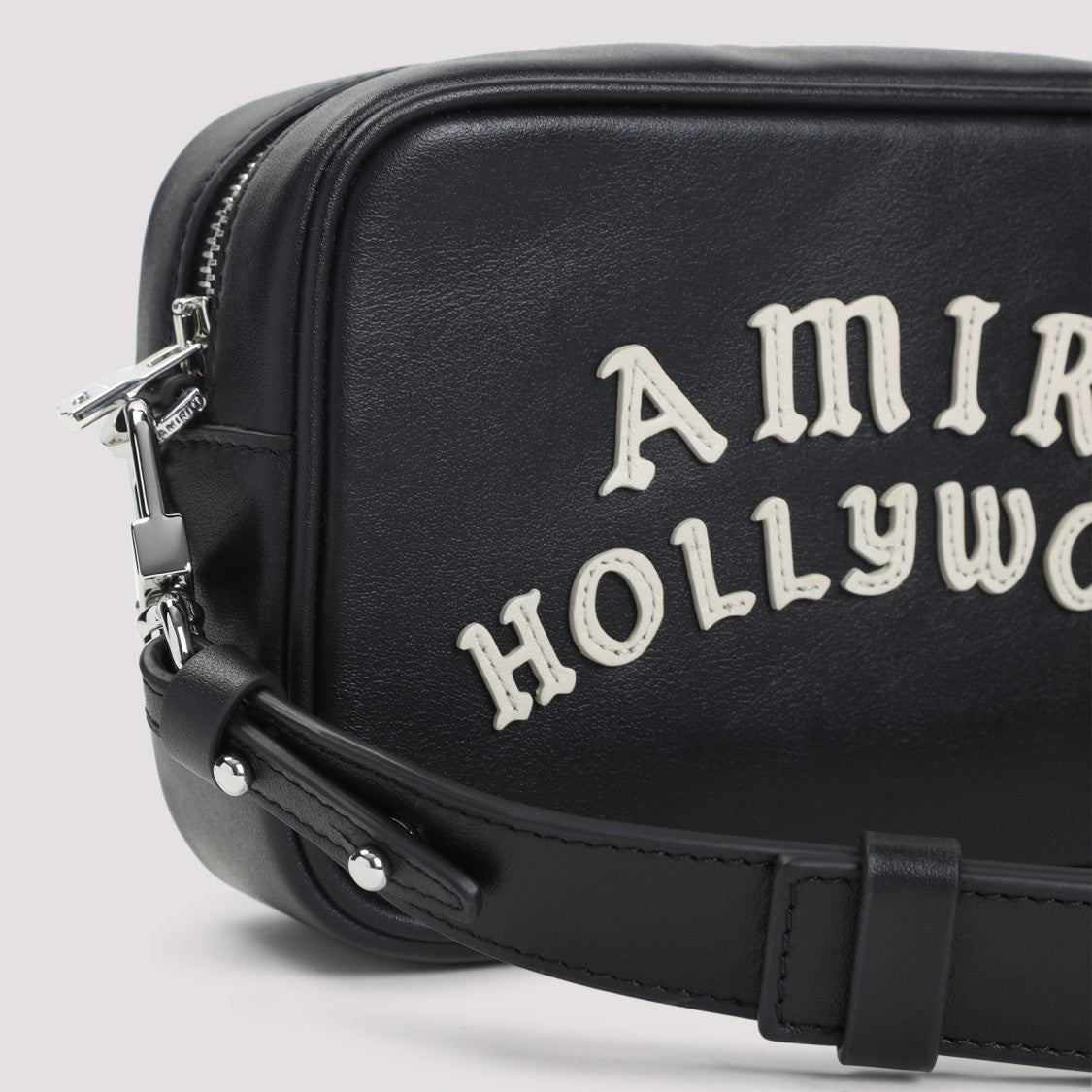 Amiri Black Leather Shoulder Bag