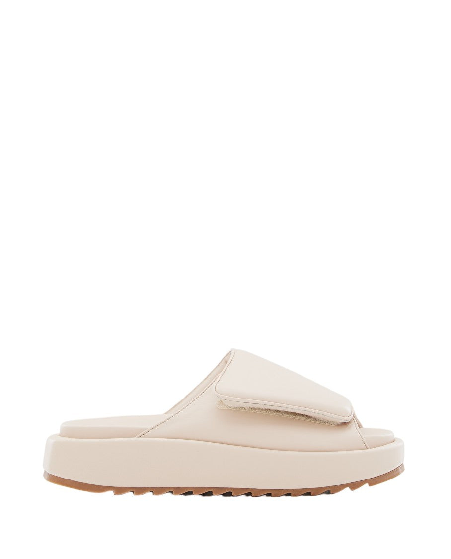 Gia Borghini 40Mm Gia 1 Leather And Scuba Sandals