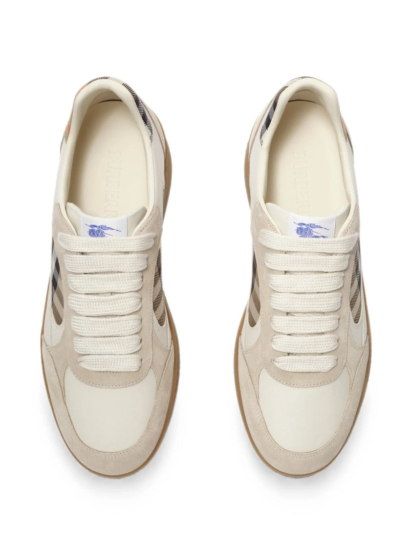 Burberry Low-Top Sneakers With Classic Check And Vintage Accents