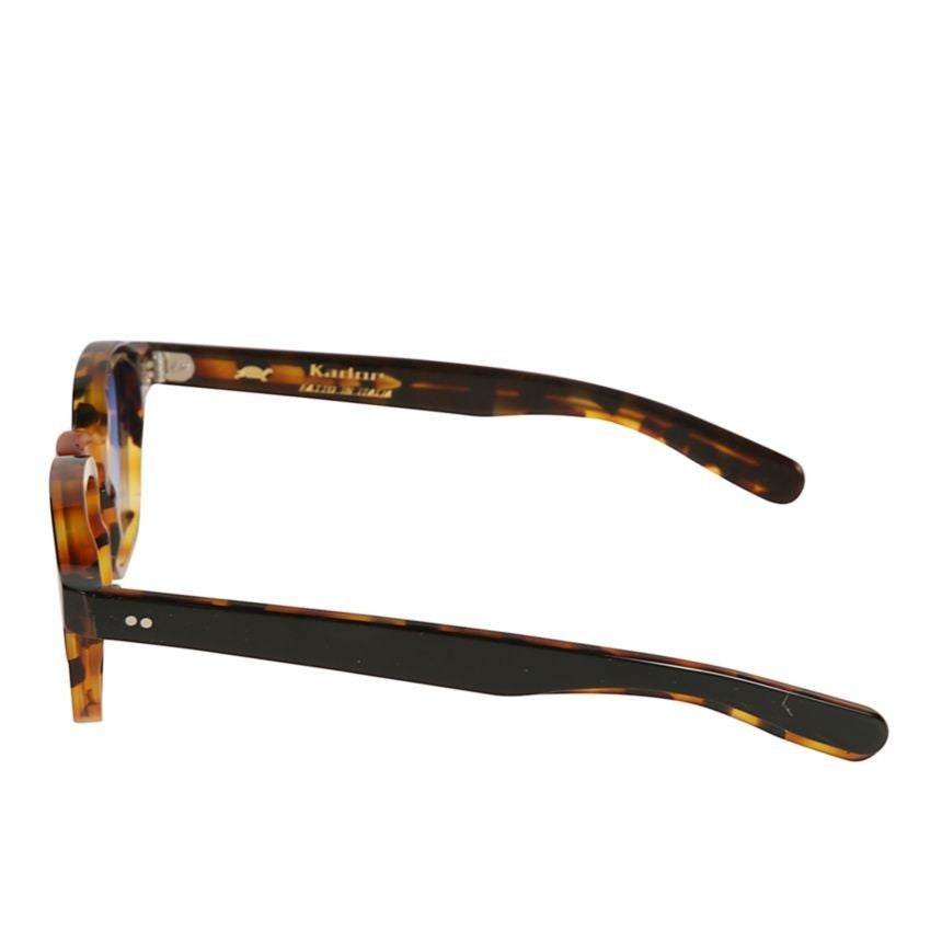 Kador Jack Tortoiseshell Square Frame Sunglasses With Gradient Blue Lenses