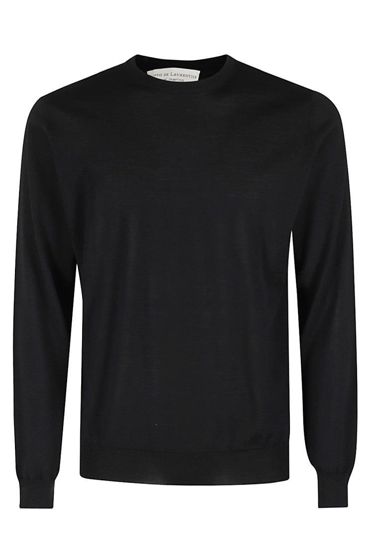 Filippo De Laurentiis Crew Neck Sweater In Superfine Merino Wool