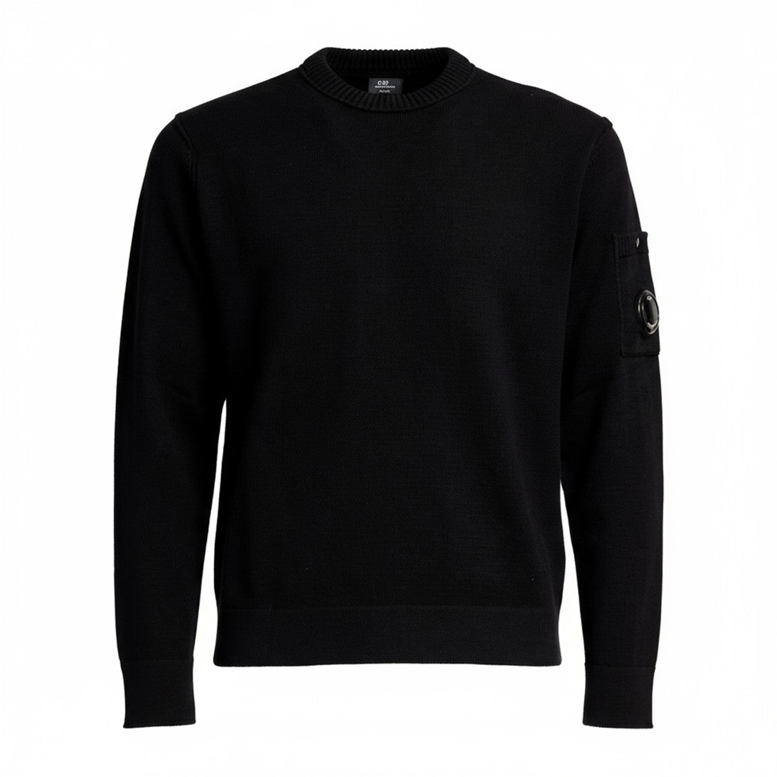 C.P. Company Crew Neck In Soft Cotton Stretch Knit
