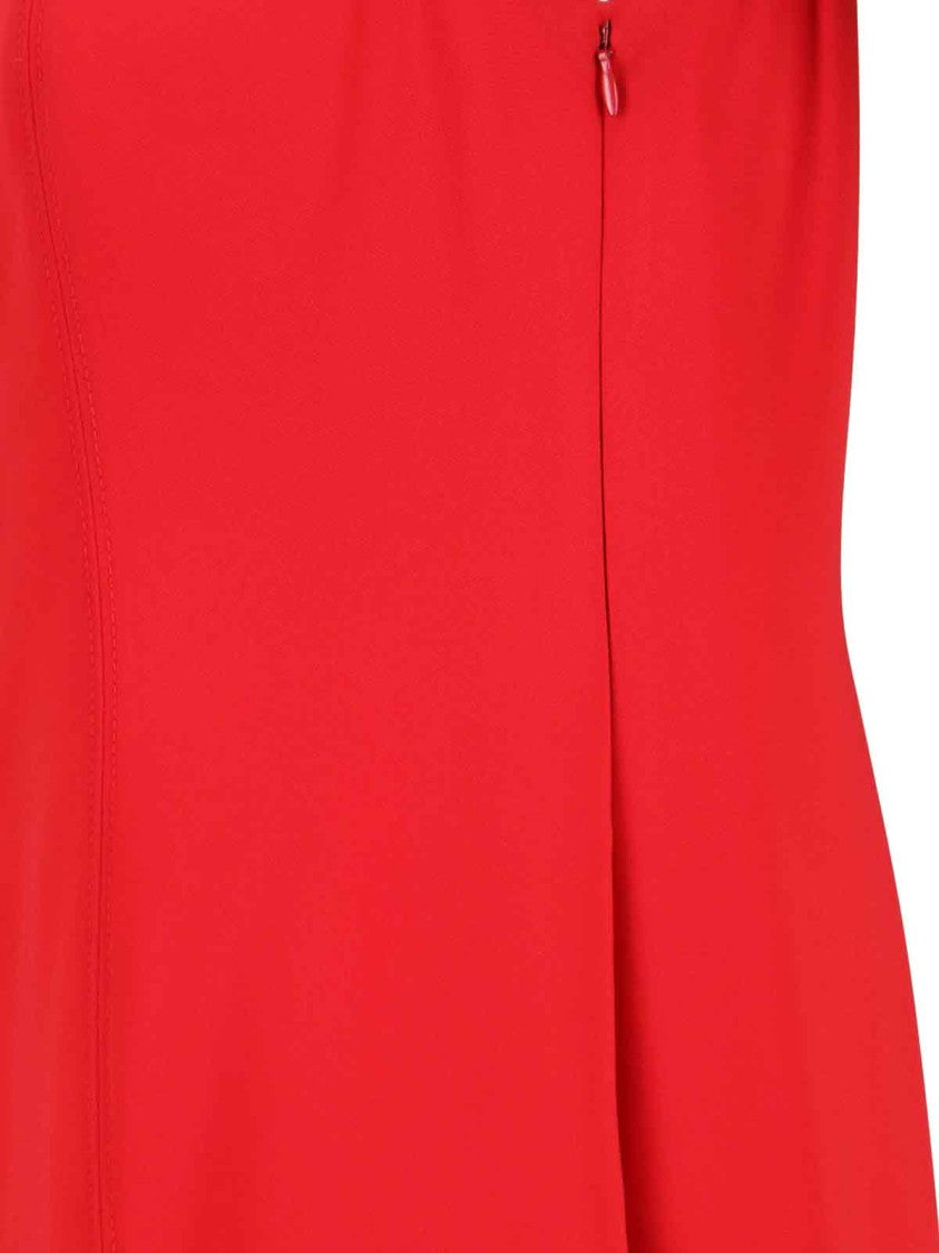 Polo Ralph Lauren Off-Shoulder Red Maxi Dress