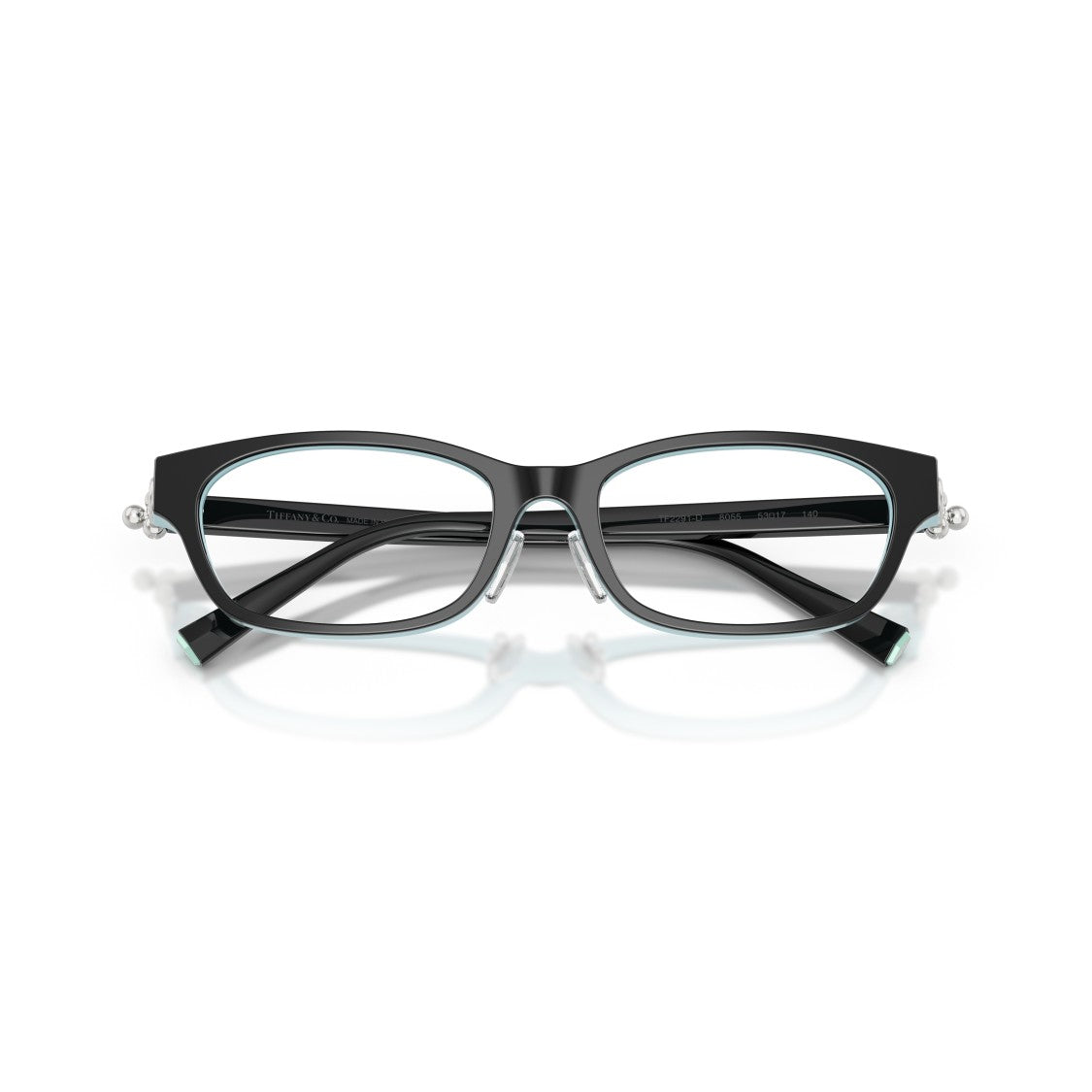 Tiffany & Co. Rectangular Eyeglasses With Light Blue Detailing