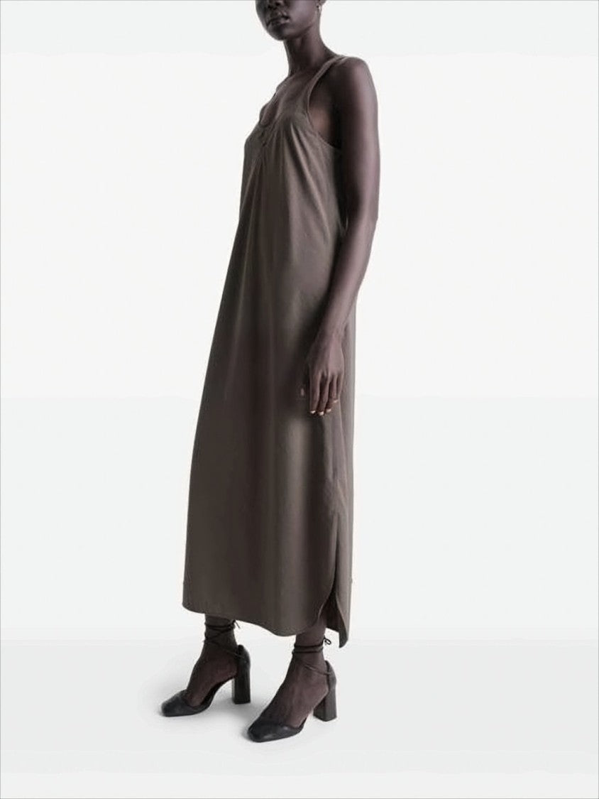 Lemaire Sleeveless Midi Dress With Scoop Neckline