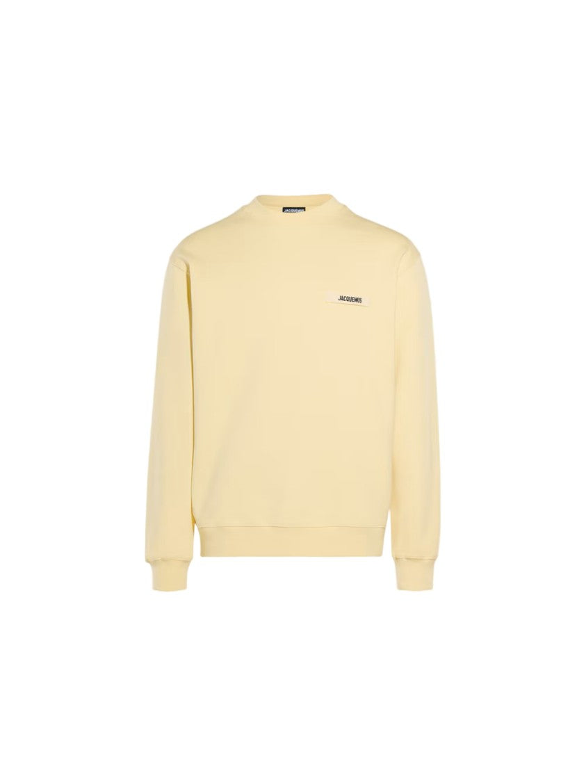 Jacquemus Long-Sleeve Sweatshirt With Gros-Grain Logo Patch
