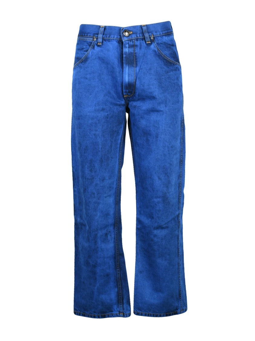 Vivienne Westwood Light Blue Cotton-Blend Ranch Jeans