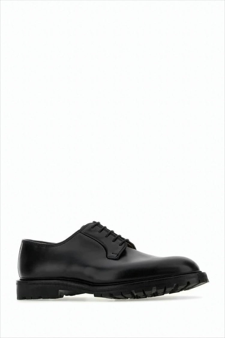 Crockett & Jones Polished Black Leather Loafer With Timeless Silhouette