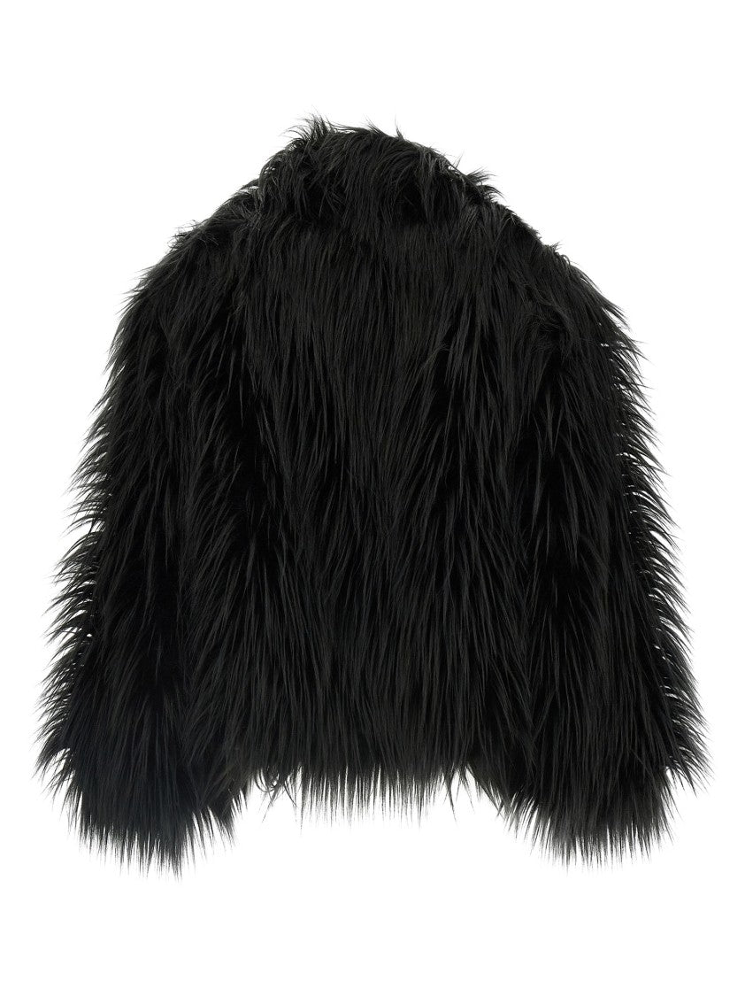 B&B Couture Eco Fur Long Hair Coat