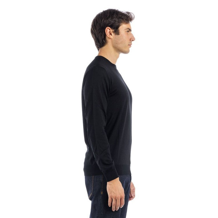 Filippo De Laurentiis Merino Wool Sweater With Classic Crew Neckline