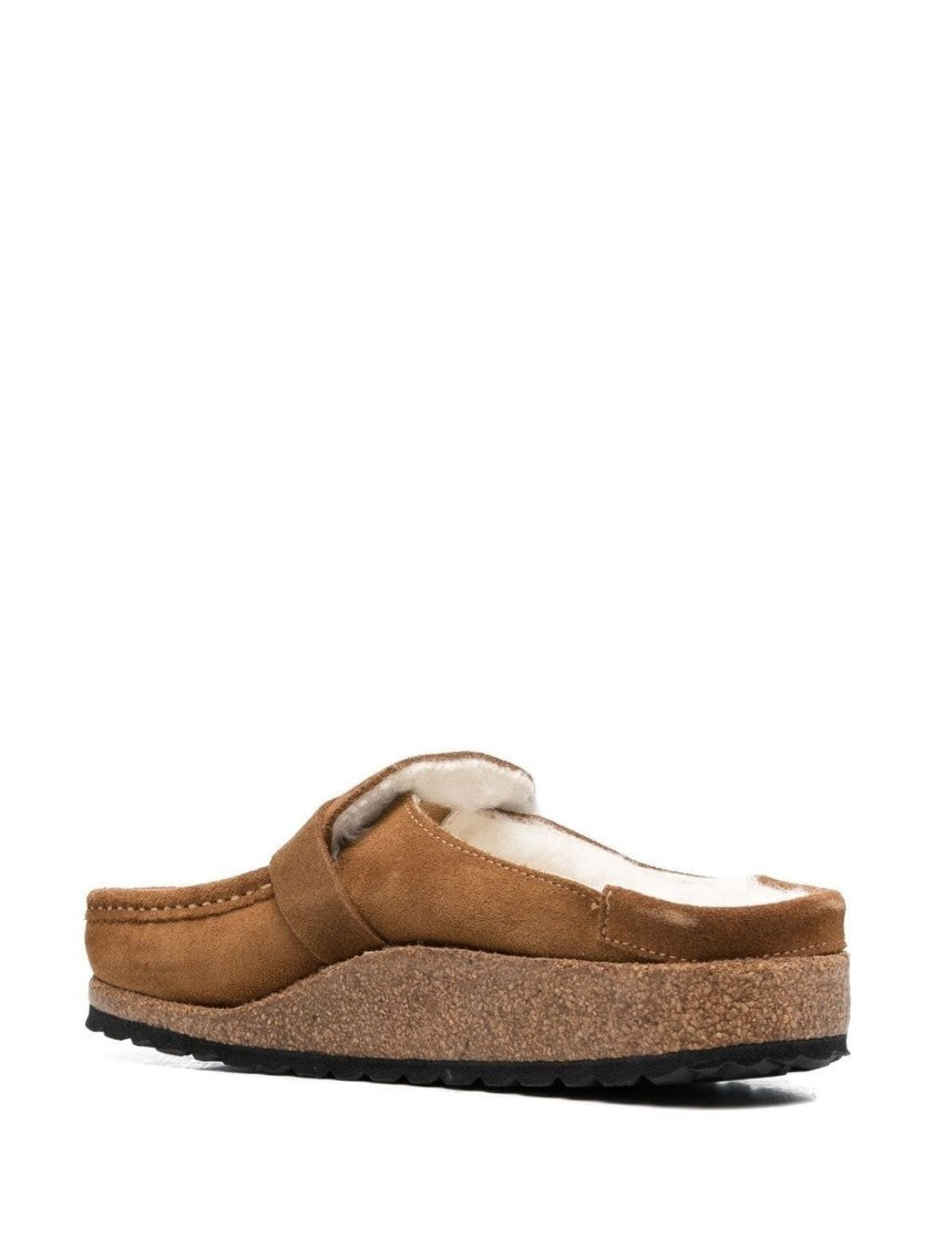 Birkenstock Slip-On Mule With Suede Upper And Shearling Lining