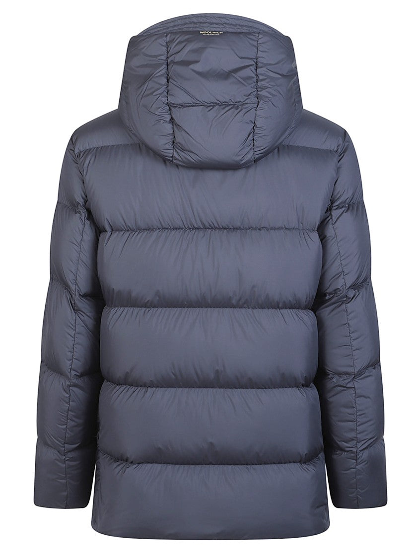 Woolrich Cloud Davis Padded Blue Parka