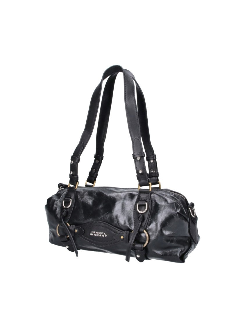 Isabel Marant Black Tilpa Mini Leather Shoulder Bag