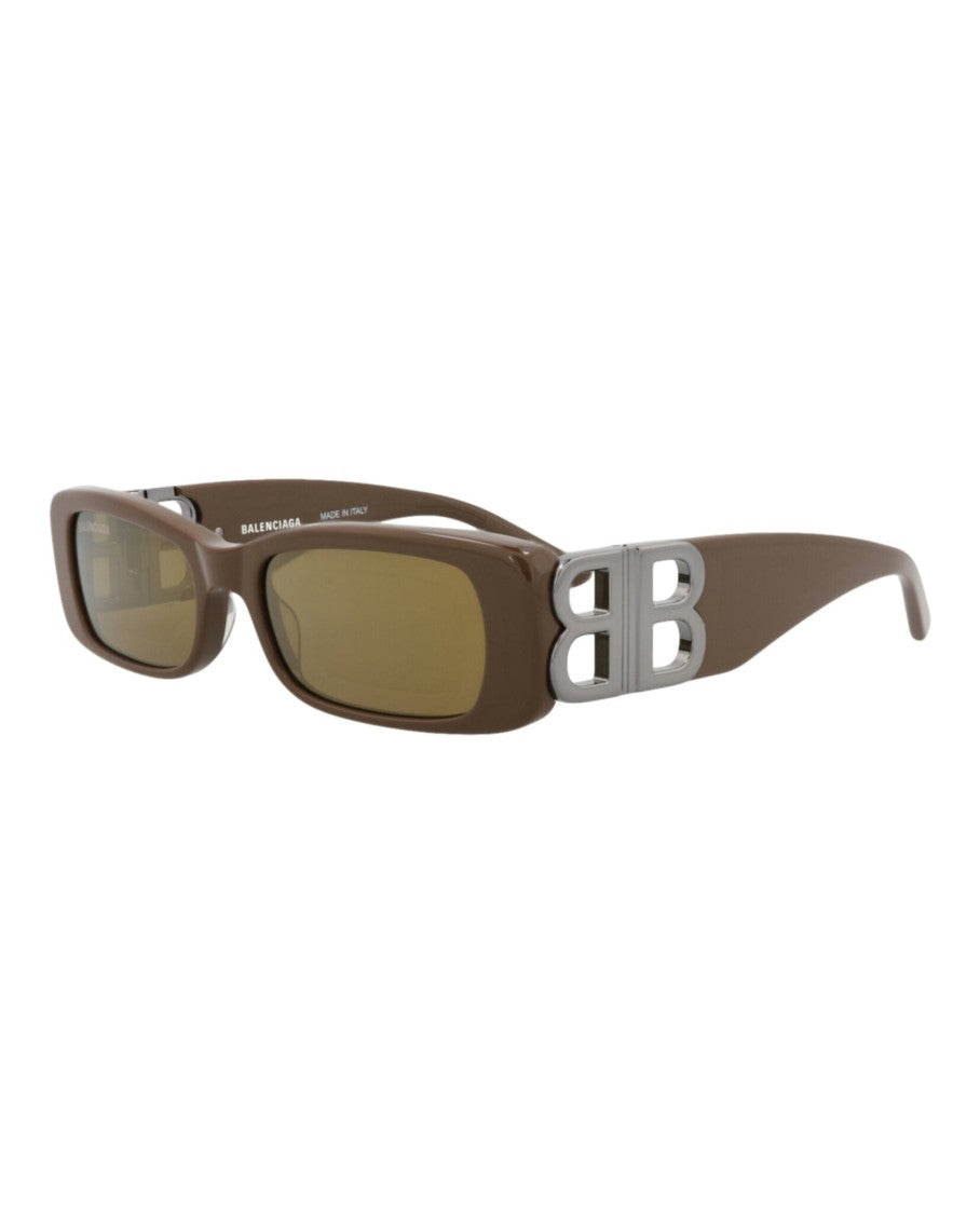 Balenciaga Square-Frame Recycled Acetate Sunglasses With Metal Accents