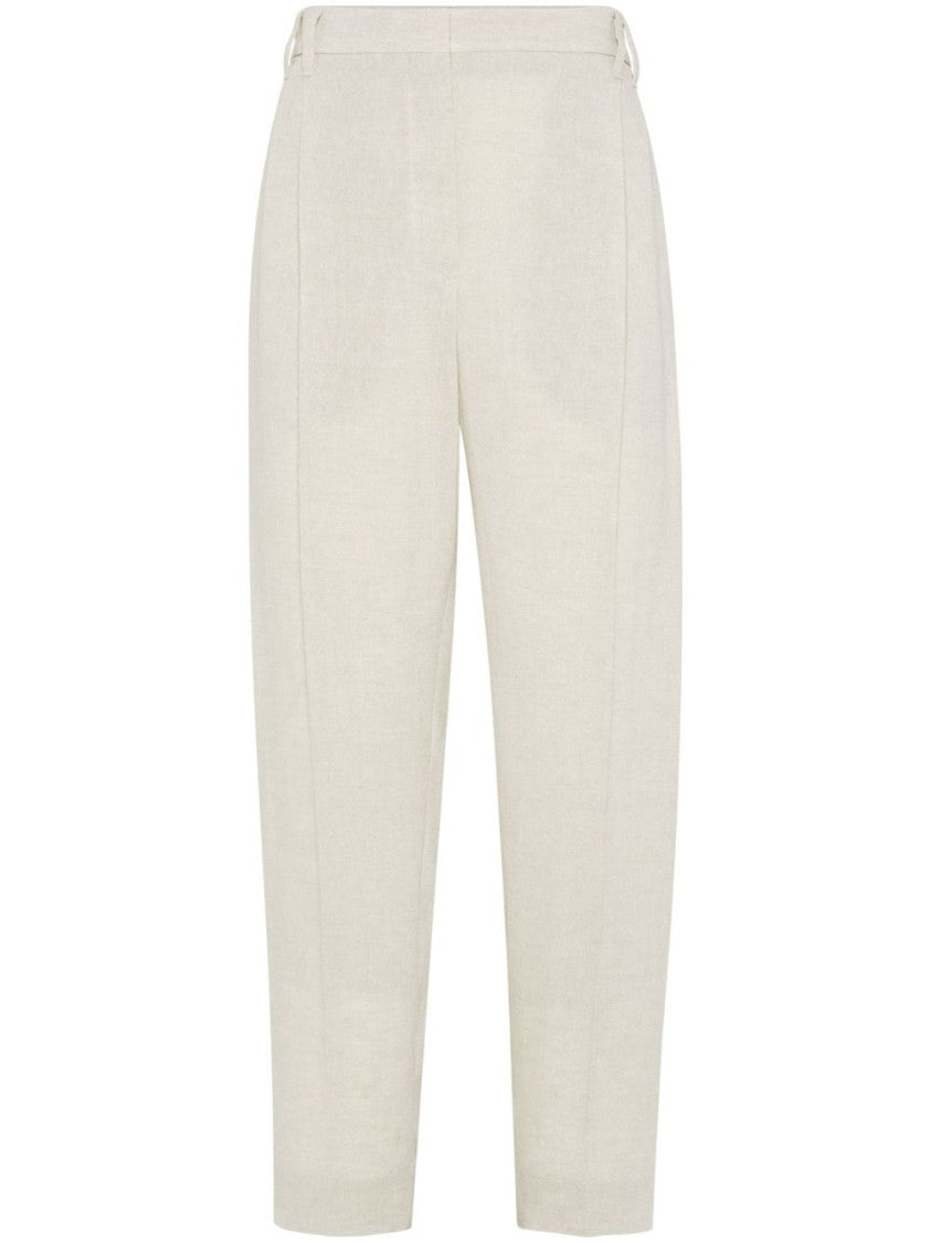 Brunello Cucinelli Tailored Light Beige Trousers