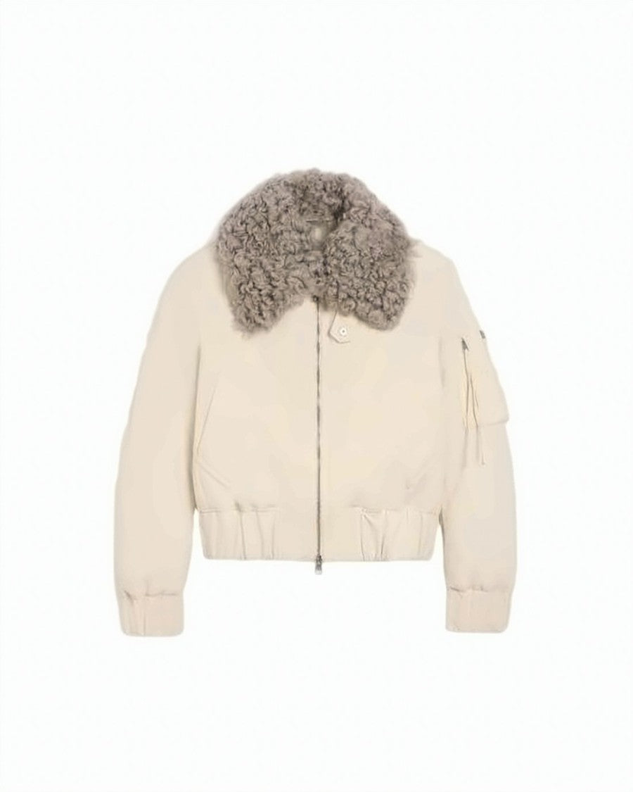 Ami Paris Cropped Polyamide Jacket