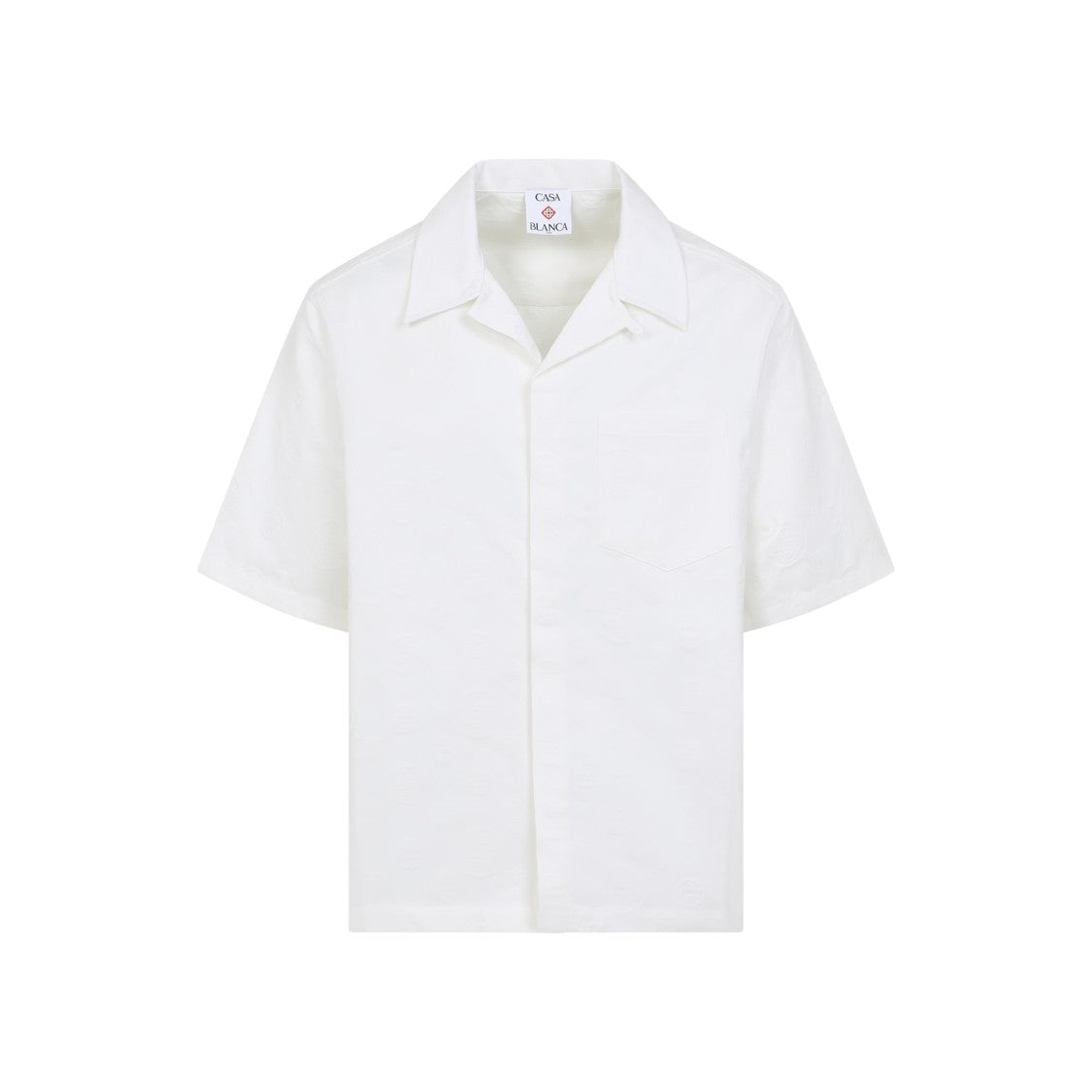 Casablanca Cotton Casual Shirt With Classic Collar And Concealed Closure