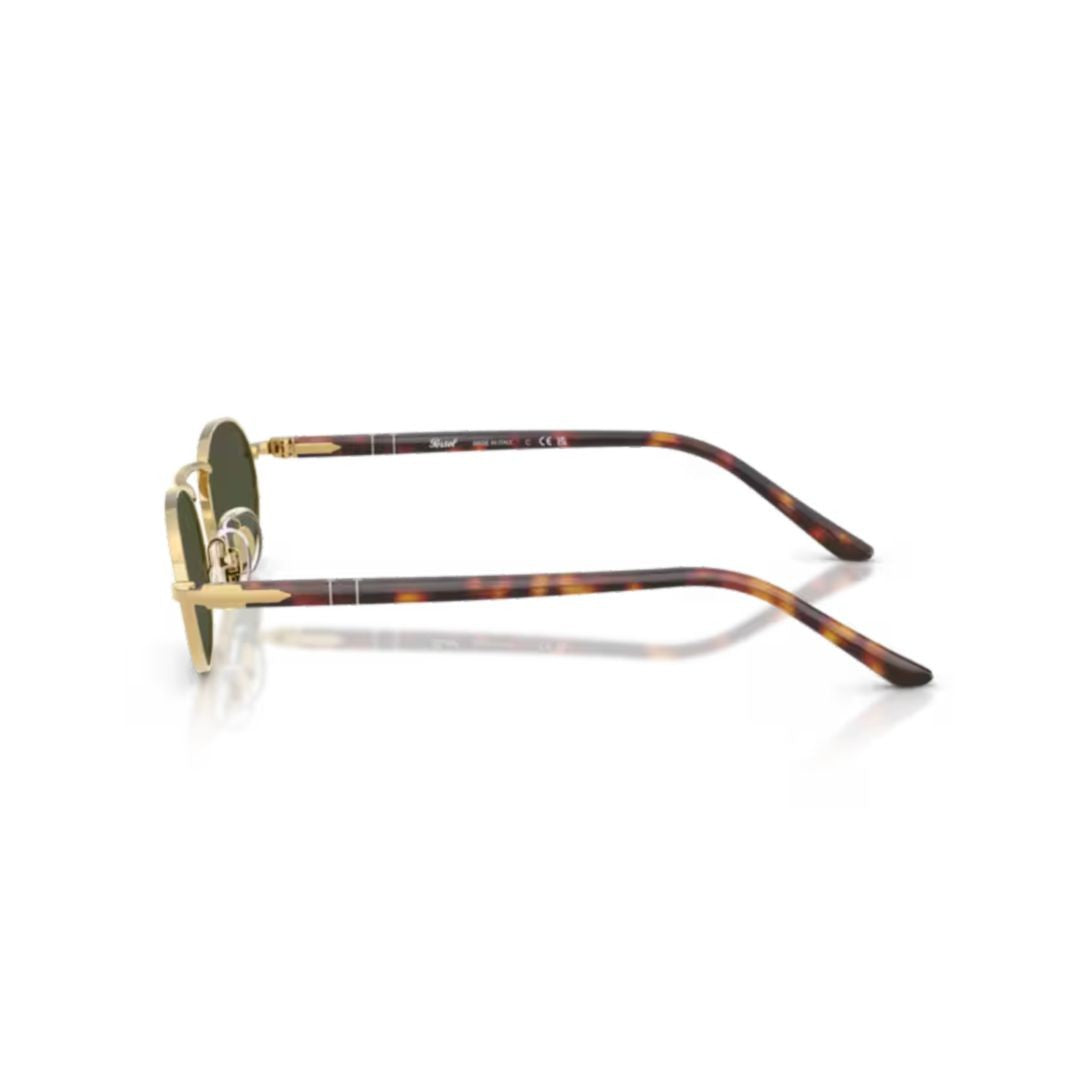 Persol 0Po1023s Oval Frame Sunglasses With Gold Metal