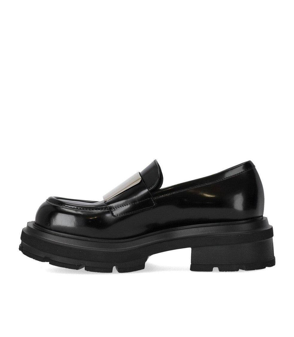 Elena Iachi Brushed Leather Loafers