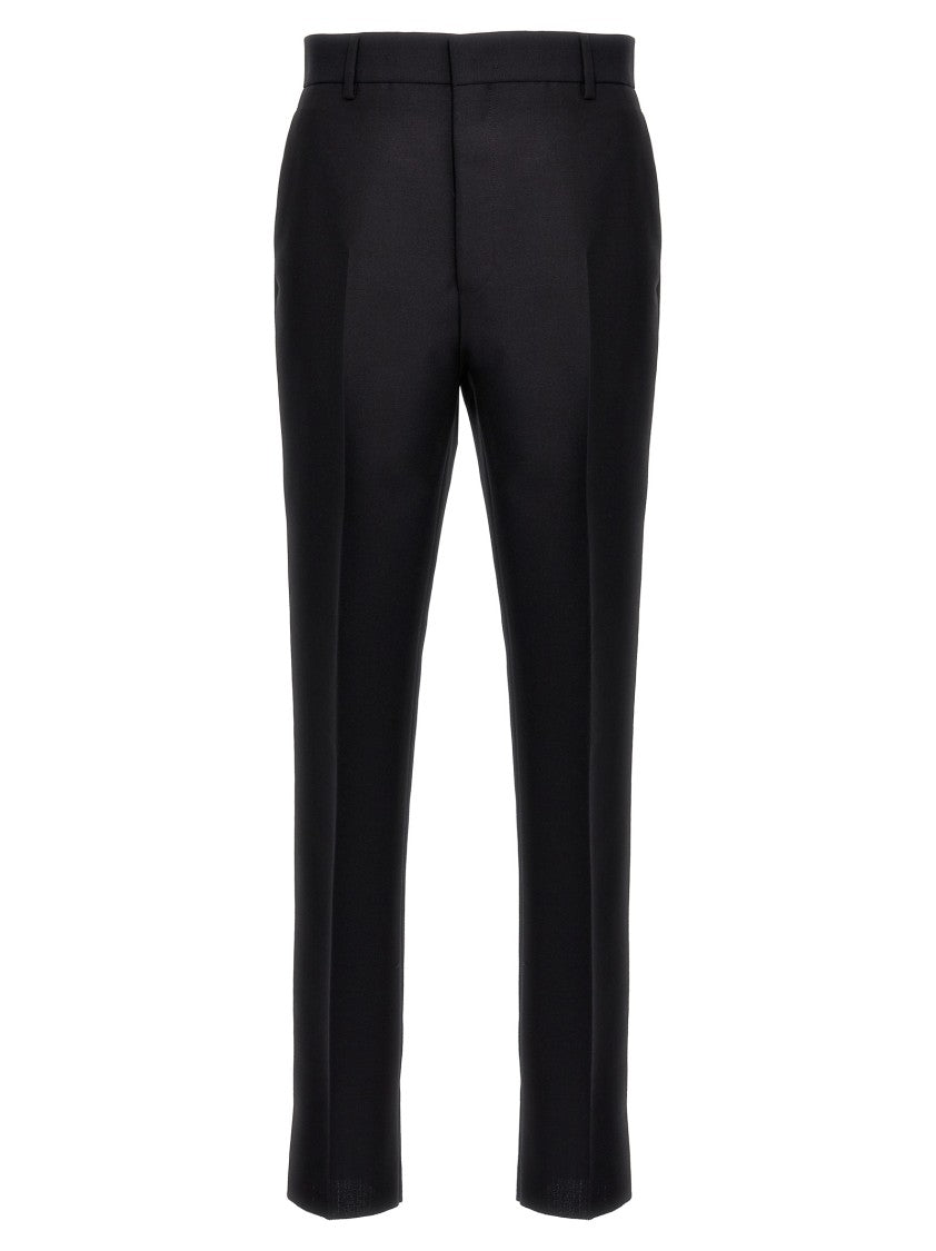 Prada Slim-Fit Mohair Wool Trousers