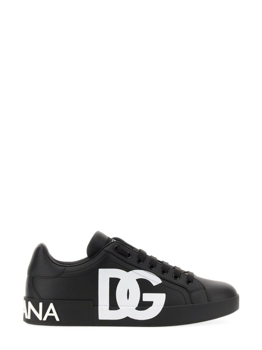 Dolce & Gabbana Portofino Low-Top Leather Sneakers