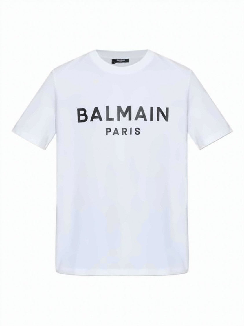 Balmain Short-Sleeve T-Shirt With Bold Graphic Print